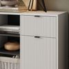 Kommode Eliza Weiß 120 x 81.2 cm mit 2 Schubladen und 2 Türen Vicco Bild 4