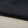 Hochflor Teppich Pia rund - 160 cm Durchmesser - Schwarz Bild 2