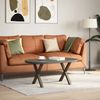 vidaXL Couchtischbeine X-Form 2 Stk. Naturstahl 50x(42-43) cm Stahl 4012899 Bild 2
