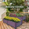 HOMIZEN Hochbeet Pflanzbeet Kunststoff Garten Kit 80x80x37cm Bild 5