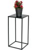 DanDiBo Blumenhocker Metall Schwarz Eckig 50 cm Blumenständer Beistelltisch 96312 S Blumensäule Modern Pflanzenständer Pflanzenhocker Bild 4