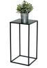 DanDiBo Blumenhocker Metall Schwarz Eckig 50 cm Blumenständer Beistelltisch 96312 S Blumensäule Modern Pflanzenständer Pflanzenhocker Bild 5