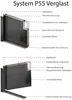 Vente-unique - BRAGA Haustür Metall Grau - B 9 cm x H 203,5 cm x L 95 cm Bild 4