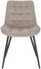 HOME DELUXE Polsterstuhl Esszimmer Samt IKALO – 8er Set Hellbraun Bild 4