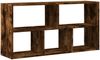 vidaXL Wandregal Räuchereiche 100x25x50 cm Holzwerkstoff 853276 Bild 2