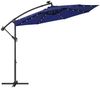 SONGMICS Sonnenschirm, Ø 300 cm,LED-Solar-Beleuchtung,UPF 50+,mit Ständer Bild 5