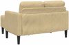vidaXL 2-Sitzer-Sofa mit Chaiselongue L-Form Graugrün 125 cm Leinen 4107080 Bild 5