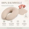 SEI Design Stillkissen Seitenschläferkissen EPS-Mikroperlen Waffelstoff 190cm Beige, Schwangerschaftskissen mit Bezug, Schwangerschaftskissen mit Bezug, Babynest XXL ist als Bettschlange & Bettumrandung verwendbar Bild 3