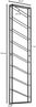 Weinregal Wand Schwarz 36x150x8 cm Flaschenregal Metall Regal Groß Bild 4