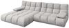 KAWOLA Sofa VIVIEN Ecksofa Velvet silber Longchair links 85 x 178 x 290 cm Bild 3