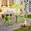 Relaxdays Camping Kindersitzgruppe mit Schirm Bild 3