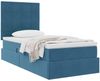 vidaXL Aufbewahrungsbett mit Matratze Dunkelblau 90 x 190 cm Samt 3372001 Bild 3