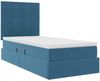 vidaXL Aufbewahrungsbett mit Matratze Dunkelblau 90 x 190 cm Samt 3372001 Bild 5