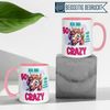 Momentals Tasse 50 Geburtstag Frau – Ein bisschen Crazy – Geburtstagsgeschenk Frauen, Gratis Versand · Links-&Rechtshänder · Spülmaschinenfest Bild 3
