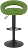 Barhocker KALSII höhenverstellbar 2er Set Hellgrün Samt | Barstühle drehbar Küchenhocker Thekenhocker für Küche Hausbar Bild 5
