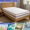 FLEXX Kaltschaum Matratze 180x200 cm mit 3D Memory Foam - 7 Zonen; 25cm Höhe; H4, H3, H2 Misch-Härtegrad - Wendbare Kaltschaummatratze mit optimaler Druckentlastung Bild 4