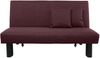 Faltsofa Kalomira Bezug Flachgewebe Metall schwarz / burgund 21502 Bild 3