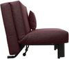 Faltsofa Kalomira Bezug Flachgewebe Metall schwarz / burgund 21502 Bild 4