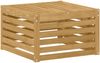 vidaXL Outdoor-Fußhocker Massivholz Akazie Weiß 59 x 59 x 37 cm 901488 Bild 2
