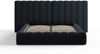 Micadoni Bett Kelp mit Doppelkopfteil Samt Bluvel Dunkelblau 140x200 Bild 2