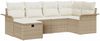 vidaXL Gartensofa-set mit Kissen mit Speicher 6 pcs Poly Rattan 3360212 Bild 2