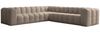 Ecksofa Designersofa SOLVIE in Stoff Tiffani Taupe Seite Universal Bild 2