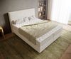 Boxspringbett Dream-Well 160x200 cm Bouclé Creme-Weiß mit Matratze und Topper Bild 4