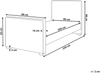Bett mit Lattenrost TEENIE 90 x 200 cm Samtstoff Pastellrosa Bild 2