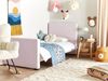 Bett mit Lattenrost TEENIE 90 x 200 cm Samtstoff Pastellrosa Bild 3