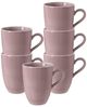 Seltmann Weiden Beat Color Glaze Kaffeebecher 350 ml 6er Set Altrosa Bild 3