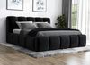 A&J MöbelLand 'Sonic' Polsterbett, Polyester, Schwarz, 160 x 200, mit Matratze, mit Lattenrost, mit Bettkasten Bild 2