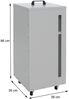 Pelletbehälter HWC-Q30, Pelletbox, Aufbewahrungsbox für z.B. Tierfutter, Sichtfenster Rollen 86 x 36 x 36 cm ~ kupferfarben Bild 3
