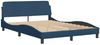 vidaXL Bettgestell ohne Matratze "Hanko" Blau 140x190 cm Stoff 3310390 Bild 5