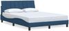 vidaXL Bettgestell ohne Matratze "Hanko" Blau 140x190 cm Stoff 3310390 Bild 2