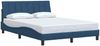 vidaXL Bettgestell ohne Matratze "Hanko" Blau 140x190 cm Stoff 3310390 Bild 3