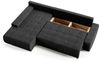 Beautysofa Ecksofa Draco L, Grau, Dunkelgrau, inkl. Wellenfedern Ecke mit Einfügung, mit Schlaffunktion Bild 2