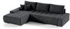 Beautysofa Ecksofa Draco L, Grau, Dunkelgrau, inkl. Wellenfedern Ecke mit Einfügung, mit Schlaffunktion Bild 4
