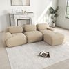Modulares Ecksofa 75cm×298cm×178cm ohne Montage – rahmenlos, aus Cordstoff, ergonomisch und mit geschwungenen Armlehnen Bild 3
