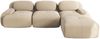 Modulares Ecksofa 75cm×298cm×178cm ohne Montage – rahmenlos, aus Cordstoff, ergonomisch und mit geschwungenen Armlehnen Bild 5