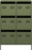 vidaXL Highboard Olivgrün 68x39x101,5 cm Stahl 851224 Bild 5