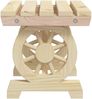 Garten-Fußhocker, Hocker, Sitzhocker 40x36,5x38,5 cm Massivholz Tanne Bild 5
