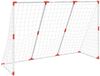 vidaXL Fußballtor mit Bällen, Kunststoff weiß, 124 x 73 x 184 cm Bild 4