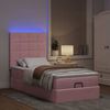vidaXL Ottoman-Bett mit Matratzen & LEDs Rosa 90x200 cm Samt 3314299 Bild 3