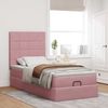 vidaXL Ottoman-Bett mit Matratzen & LEDs Rosa 90x200 cm Samt 3314299 Bild 4