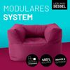 Lumaland Sitzsack-Sessel Modular 96x72x70cm weinrot Bild 2