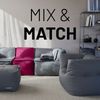 Lumaland Sitzsack-Sessel Modular 96x72x70cm weinrot Bild 3