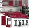 Mikrowellenschrank Fame-Line Bordeaux Hochglanz 60 cm Vicco Bild 2
