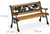 Relaxdays Kinder Gartenbank mit Tier-Motiv Bild 4