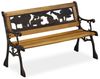 Relaxdays Kinder Gartenbank mit Tier-Motiv Bild 1