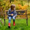 Relaxdays Kinder Gartenbank mit Tier-Motiv Bild 3